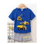 NC Nicee Clothes YAZLIK ÇOÇUK TİŞÖRT ŞORT UNİSEX (EXCVATOR BASKI