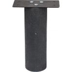 NCK Ahşap Ayak Mobilya Baza Koltuk Kanepe Ünite Sehba Dolap Ayağı Boy 12 cm Çap 4 cm Siyah