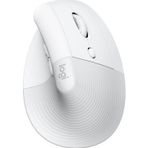 NCK Lift Kablosuz Ergonomik Dikey Mouse, 57° Dikey Açı, 4000 Dpı, Sessiz, Küçük ve Orta Eller Için, Bluetooth, Logi Bolt USB Alıcı, 24 Ay Pil Ömrü, Beyaz