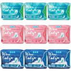 NCM WOW LADY HİJYENİK ORGANİK PED SET 9'LU - Gece/Uzun - Gündüz/Normal - Günlük/İnce - 3er Paket toplamda 9 Paket