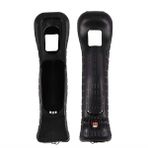 NCONCO Motion Plus Motion Plus Sensor Adapter,External Remote Motion Plus Sensor Accessory,Silicone Case for Nintendo Wii Remote Control (Black)