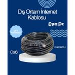 Ncpline 10 Metre Cat 6 23AWG Utp Internet Kablosu – Dış Ortam Için Çift Katmanlı Koruma - 30 METRE