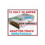 NcpLine 12 Volt 30 Amper Metal Sac Kasa Akım Korumalı Fanlı Adaptör