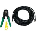 Ncpline 20 Metre Cat6 Ket 6 Iç Ortam Internet Modem Arası Kablo ve Sıkma Pensesi +5 Adet RJ45 Jak Hediye