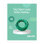 NcpLine 25M 25 MT Çanak Anten,Uydu,Televizyon Kablosu Rg6 U6 Hd 25 Metre-Yeşil Outdoor Dayanıklı