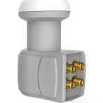 Ncpline 4 Lü Quad 4 Çıkışlı Lnb Full Hd 3D 4K Ultra Hd Uyumlu Koruma Kapaklı Anten Çanak Sinyal