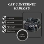 Ncpline 85M Dış Mekan Cat6 Internet Ethernet 2 Katlı Hazır Kablo RJ45 Utp Patch High Speed ( 85 Metre )