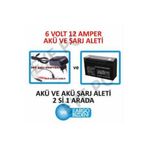 Ncpline Çocuk Akülü Araç Uyumlu 6 Volt 12 Amper Akü ve Şarj Adaptörü Maşalı