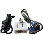 Ncpline HDMI To VGA Görüntü ve Ses Dönüştürücü Çevirici+Hdmı Kablo+Vgakablo