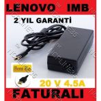 Ncpline Lenovo İbm 20V 4.5A Usb Kare Uç Notebook Adaptör Şarj Aleti A++
