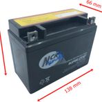NCR BS 12 V 6.5 Ah Yatık CG Akü