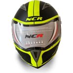 NCR Çene Açılır Kask Action Siyah-Yeşil ABS Plastik Malzeme ile Hafif Tasarım XL Beden - Siyah - Yeşil