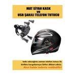 NCR ÇENE AÇILIR KASK MONSTER ve USB ŞARJLI TELEFON TUTUCU