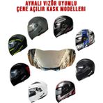 NCR Çene Açılır Kask Vizör Camı (Aynalı)
