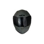 NCR Çene Açılır Koyu Nardo Kask Siyah Vizörlü Ece Belgeli