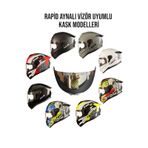 Ncr Rapid Kask Aynalı Vizör Camı Standart