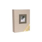 NCRN Fotoğraf Albümü 15x21 cm 100'lük Koton Desenli - Krem