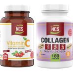 Ncs 180 Tablet Hidrolize Collagen Tip 1-2-3 Glutatyon Vitamin C 1000 Mg Beta Glukan 120 Tablet