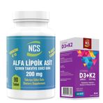 Ncs Alfa Lipoik Asit Koenzim Q10 N-Asetil Karnitin 200 mg 90 Tablet + Vitamin D3 K2 20 ml Damla