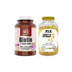 Ncs Biotin L-Sistein Çinko 60 Tablet + Flx Omega 3-6-9 90 Kapsül