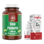Ncs Biotin Zinc Complex Saw Palmetto 1000 Mg Pumpkin 120 Tablet & Nevfix Vitamin D3 Sıvı Sprey