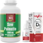 Ncs Biotin Zinc Complex Saw Palmetto 1000 Mg Pumpkin 180 Tablet & Nevfix Vitamin D3 Sıvı Sprey