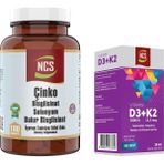 Ncs Çinko Bisglisinat Selenyum Bakır 180 Tablet & Ncs Vitamin D3 + K2 Damla 20 ml