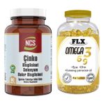Ncs Çinko Bisglisinat Selenyum Bakır 60 Tablet + Flx Omega 3-6-9 90 Kapsül Balık Yağı