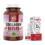 Ncs Collagen 1000 Mg Tip 1 - 2 - 3 Glutatyon Vitamin C &Ndash E &Ndashd 90 Tablet Nevfix Vitamin D3 Sivi Sprey