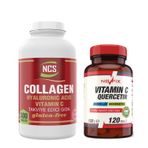Ncs Collagen Hyaluronic Acid 300 Tablet + Nevfix Vitamin C Quercetin 120 Tablet