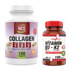 Ncs Collagen Tip 1-2-3 180 Tablet + Nevfix Vitamin D3 K2 120 Tablet