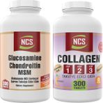 Ncs Collagen TIP-1-2-3-300 Tablet Glucosamine Chondroitin Msm 300 Tablet