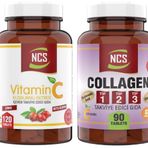 Ncs Collagen Tip 1-2-3 Glutatyon Vitamin C D 90 Tablet + Vitamin C Kuşburnu Ekstresi 120 Tablet