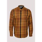 Ncs Erkek Gömlek Camel Uzun Kol Ekose Kareli Flanel Yün Tuşeli Slim Fit Düğmeli Yaka Shirt Ncs Jeans 7273