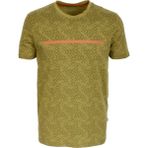 Ncs Erkek Haki Slim Fit Bisiklet Yaka Pamuk Baskılı Desenli T-Shirt Jeans 1946