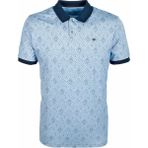Ncs Erkek Mavi Baskılı Slim Fit Dar Kesim Polo Yaka %100 Pamuk T-Shirt Ncs Jeans 1989 - Açık Mavi
