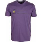 Ncs Erkek Mor Bisiklet Yaka Slim Fit Baskılı %100 Pamuk T-Shirt Jeans 1943 - 3XL