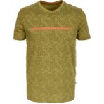 Ncs Erkek Slim Fit Bisiklet Yaka Pamuk Baskılı Desenli T-Shirt Jeans 1946 - Haki - 2XL