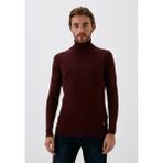 Ncs Erkek Tam Balıkçı Boğazlı Triko Bordo Slim Fit Pamuklu Sık Örme Kazak Ncs 3003 - XL