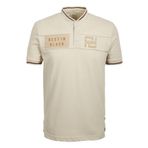 NCS Erkek Taş Slim Fit Hakim Yaka Ribanalı Baskılı %100 Pamuk T-shirt Jeans 1975