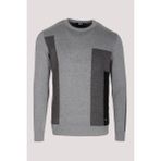 Ncs Erkek Triko Grimelanj Bisiklet Yaka Desenli Slim Fit Pamuklu Kazak Ncs 3740 - Camel