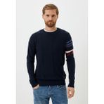 Ncs Erkek Triko Lacivert Bisiklet Yaka Desenli Slim Fit Pamuklu Kazak Ncs 3743