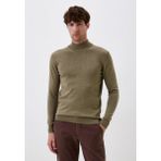 Ncs Erkek Yarım Balıkçı Boğazlı Triko Olive Slim Fit Pamuklu Sık Örme Kazak Ncs 3005 - 2XL