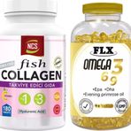 Ncs Fish Collagen Hydrolyzed Tip 1 3 180 Tablet + Flx Omega 3-6-9 90 Kapsül Balık Yağı