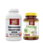 Ncs Glucosamine Chondroitin MSM Boswellia Hyaluronic Acid 300 Tablet + Omega 3 Limon Aromalı 60 Kapsül Balık Yağı