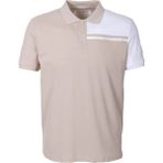 Ncs Jeans Erkek Polo Yaka Tişört Bej Pamuk Slim Fit Ribanalı Kol T-Shirt Ncs Jeans 1164 - 3XL