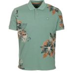 Ncs Jeans Erkek Polo Yaka Tişört Çağla Pamuk Slim Fit Ribana'lı Kol Floral Desenli T-Shirt Ncs Jeans 1189 - 2XL