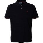 Ncs Jeans Erkek Polo Yaka Tişört Lacivert Dokulu Pamuk Slim Fit Ribanalı Kol T-Shirt Ncs Jeans 1152 - 3XL