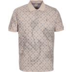Ncs Jeans Erkek Polo Yaka Tişört Vizon Slim Fit Ribanalı Kol Pamuklu Baskılı T-Shirt Ncs Jeans 1252 - 2XL