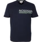 Ncs Jeans Erkek Tişört Bisiklet Yaka Lacivert Slim Fit Baskılı T-Shirt Ncs Jeans 1296 - 2XL